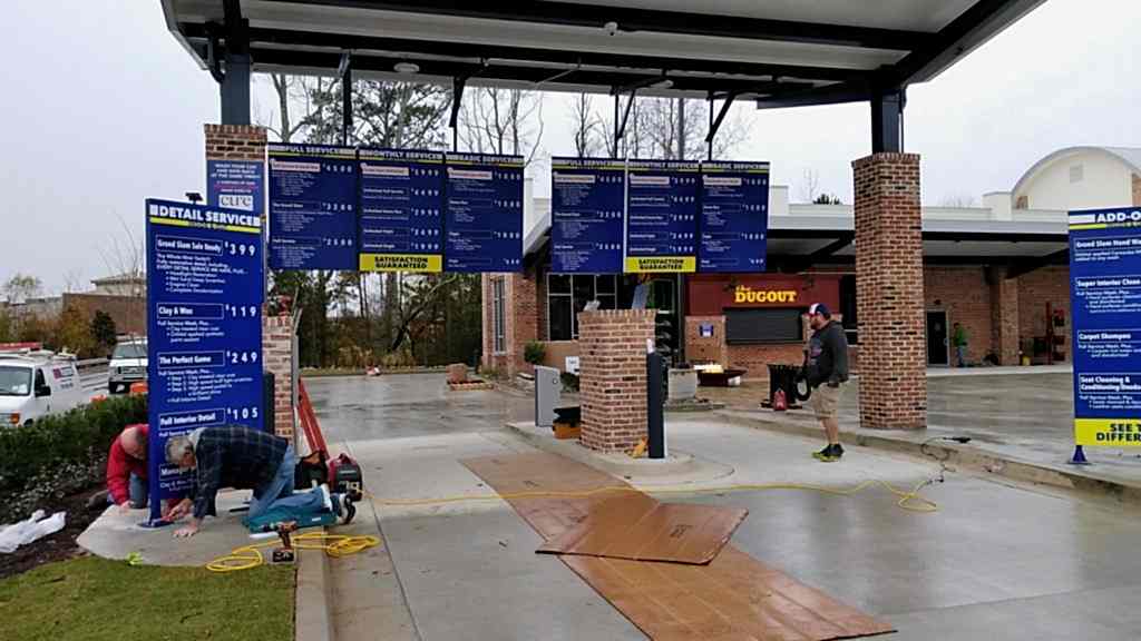 sign installation